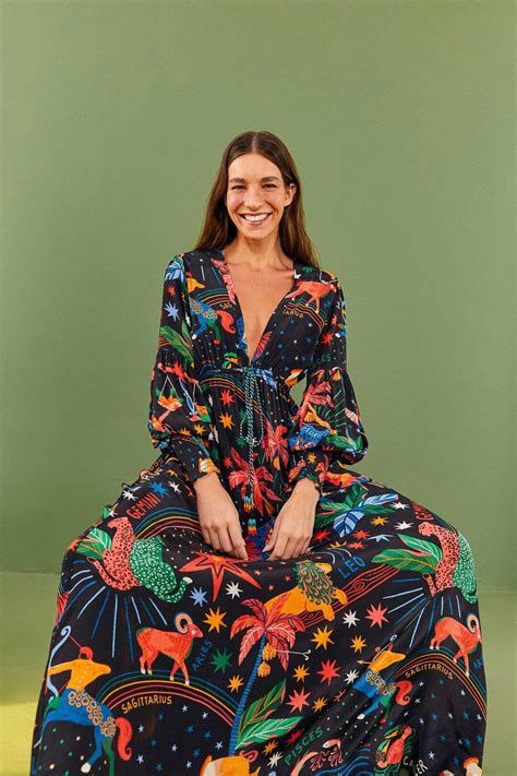 The Farm Rio Amulet Gown: Boho Chic at its Best
